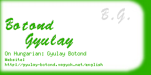 botond gyulay business card